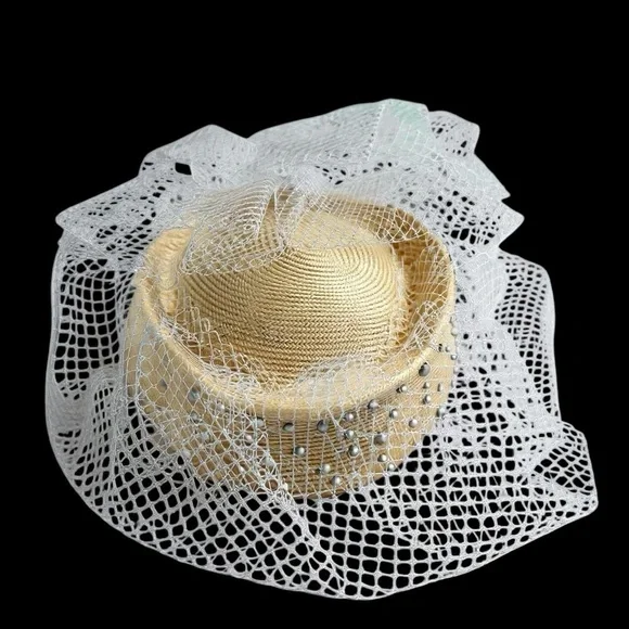 Adolfo | Accessories | Adolfo Ll Vintage 963 Bridal Hat  display picture 2
